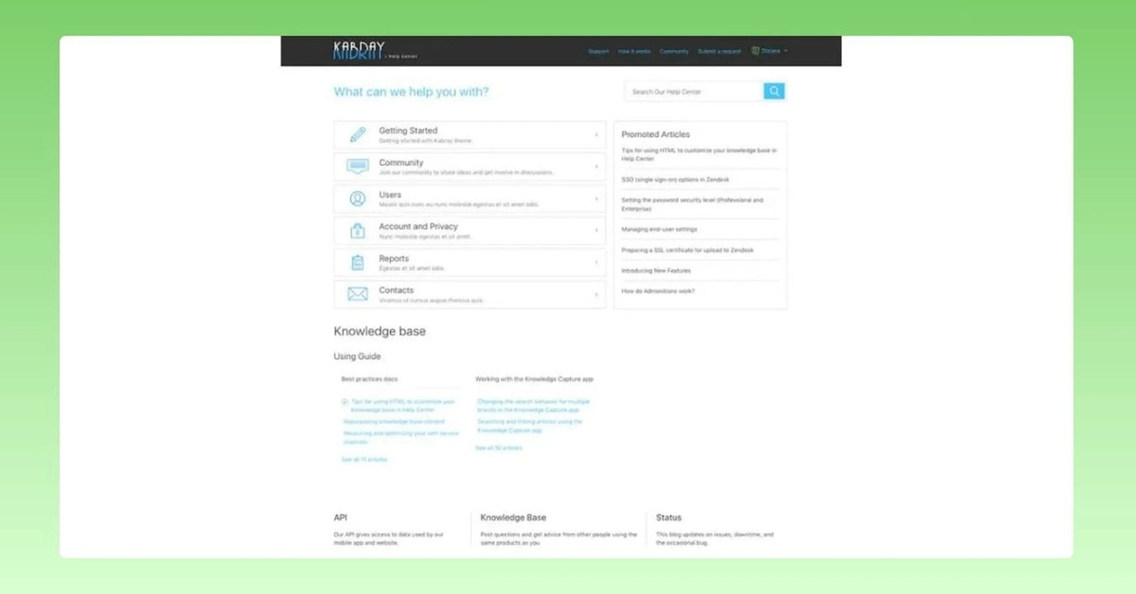 Kabray Zendesk Theme: Enhancing Performance and UX Experience