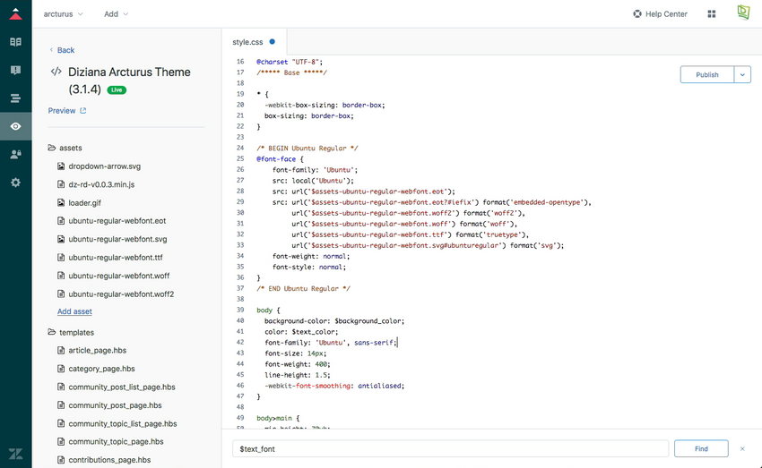 Using Google (or Custom) Fonts in Zendesk Guide Help Center Theme (template)