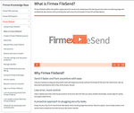 Diziana's Multilevel Menu Sidebar Plugin in use at Firmex's Zendesk Help Center.