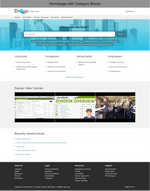 Diziana Drogo Theme Homepage with Category Blocks