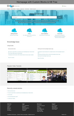 Diziana Drogo Theme Homepage with Custom Blocks and Knowledge Base Tree