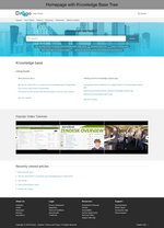 Diziana Drogo Theme Homepage with Knowledge Base Tree
