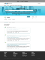 Diziana Drogo Theme User Profile Template
