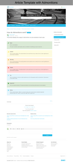 Diziana Golm Theme Article Template with Admonitions