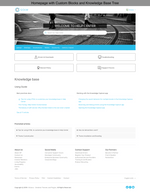 Diziana Golm Theme Homepage with Custom Blocks and Knowledge Base Tree