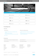 Diziana Golm Theme Homepage with Custom Blocks, Category Blocks and Knowledge Base Tree