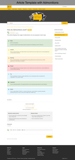 Diziana Javis Theme Article Template with Admonitions