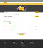 Diziana Javis Theme Community Topic Template