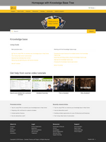 Diziana Javis Theme Homepage with Knowledge Base Tree