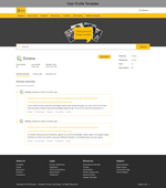 Diziana Javis Theme User Profile Template