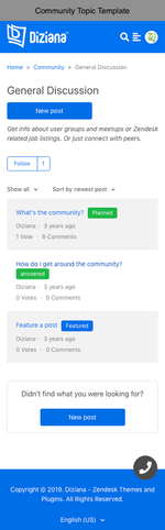 Diziana Arcturus Theme Community Topic Template Mobile Version