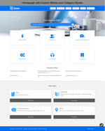 Diziana Arcturus Theme Homepage with Custom Blocks and Category Blocks