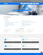 Diziana Arcturus Theme Homepage with Knowledge Base Tree