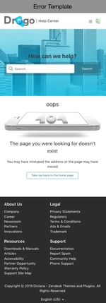 Diziana Drogo Theme Error Template Mobile Version