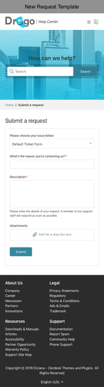 Diziana Drogo Theme New Request Template Mobile Version