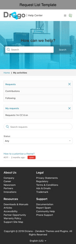 Diziana Drogo Theme Request List Template Mobile Version