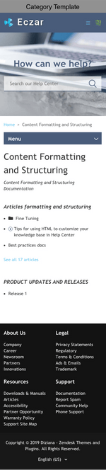 Diziana Eczar Theme Category Template Mobile Version