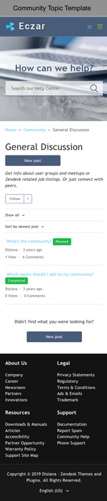 Diziana Eczar Theme Community Topic Template Mobile Version