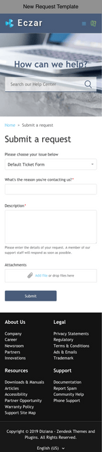 Diziana Eczar Theme New Request Template Mobile Version