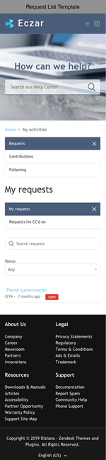 Diziana Eczar Theme Request List Template Mobile Version