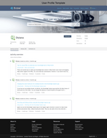 Diziana Eczar Theme User Profile Template