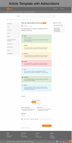 Diziana Galltine Theme Article Template with Admonitions