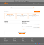 Diziana Galltine Theme Community Topic List Template