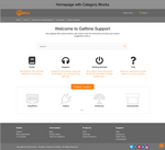 Diziana Galltine Theme Homepage with Category Blocks