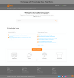 Diziana Galltine Theme Homepage with Knowledge Base Tree