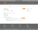 Diziana Galltine Theme User Profile Template