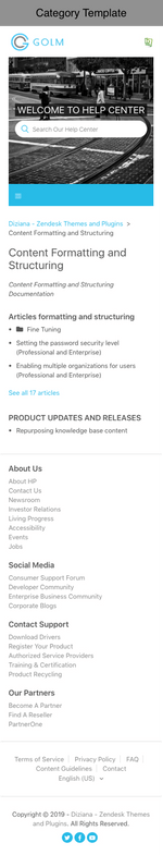 Diziana Golm Theme Category Template Mobile Version