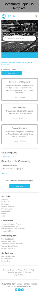 Diziana Golm Theme Community Topic List Template Mobile Version