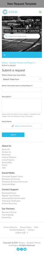 Diziana Golm Theme New Request Template Mobile Version