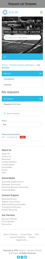 Diziana Golm Theme Request List Template Mobile Version