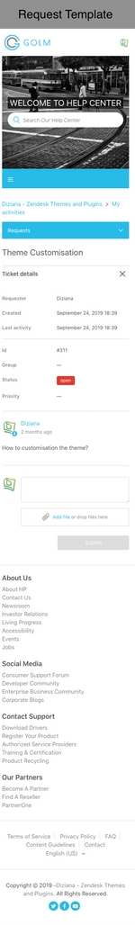 Diziana Golm Theme Request Template Mobile Version