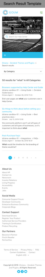 Diziana Golm Theme Search Results Template Mobile Version