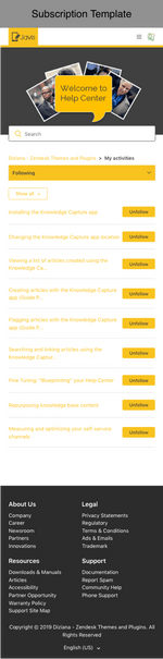 Diziana Javis Theme Subscription Template Mobile Version