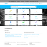 Diziana Ojom Theme Homepage with Custom Blocks, Category Blocks and KB Tree