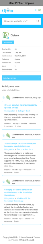 Diziana Ojom Theme