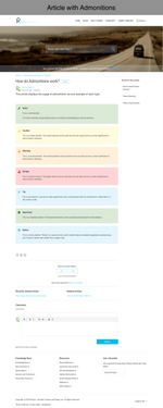 Diziana Raxxa Theme Article Template with Admonitions