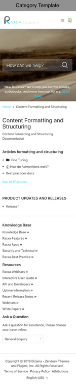 Diziana Raxxa Theme Category Template Mobile Version