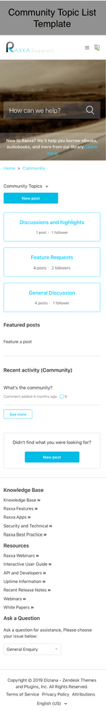 Diziana Raxxa Theme Community Topic List Template Mobile Version