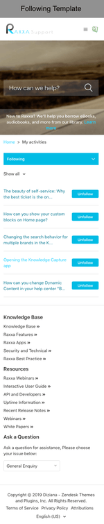 Diziana Raxxa Theme Subscription Template Mobile Version