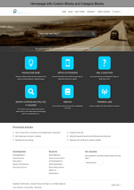 Diziana Raxxa Theme Homepage with Custom Blocks and Category Blocks