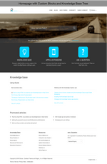 Diziana Raxxa Theme Homepage Custom Blocks and Knowledge Base Tree