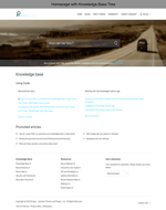 Diziana Raxxa Theme Homepage with Knowledge Base Tree