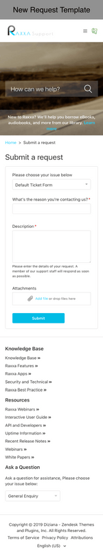 Diziana Raxxa Theme New Request Template Mobile Version
