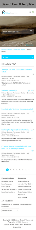 Diziana Raxxa Theme Search Results Template Mobile Version