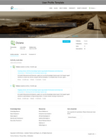 Diziana Raxxa Theme User Profile Template