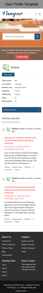 Diziana Vanqor Theme